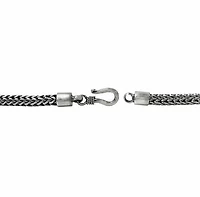 Sterling Silver With Oxidized, 2.5mm Bracelet