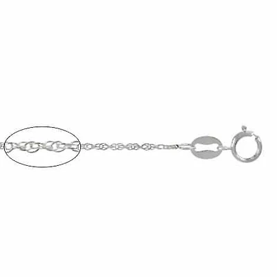 Sterling Silver, 1.2mm French Rope Chain