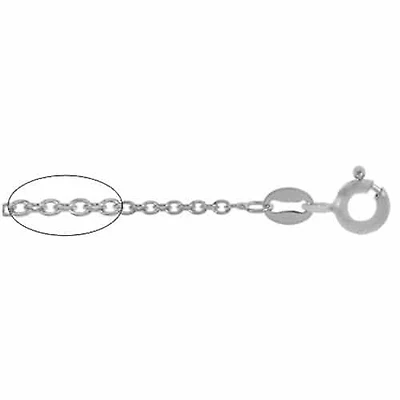 Sterling Silver, 1.4mm Cable Chain