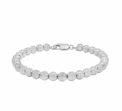 Sterling Silver, 4mm Ball Bead Bracelet
