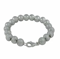 Sterling Silver, 8mm Ball Bead Bracelet