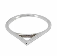 Sterling Silver, Triangle Ring, 1.5mm Width