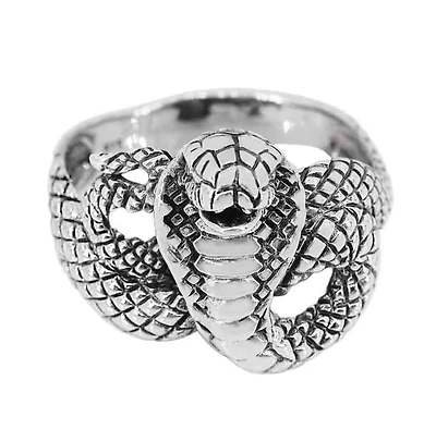 Sterling Silver, Snake Ring, 18mm Width