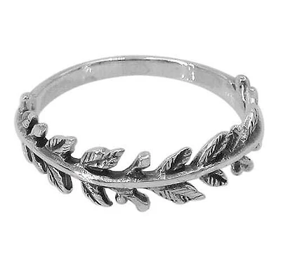 Sterling Silver Leaf Ring