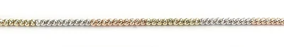 10K Yellow, White, Rose Gold Fancy Ball Bracelet