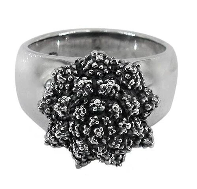 Sterling Silver Spike Ring, 16X10mm Width