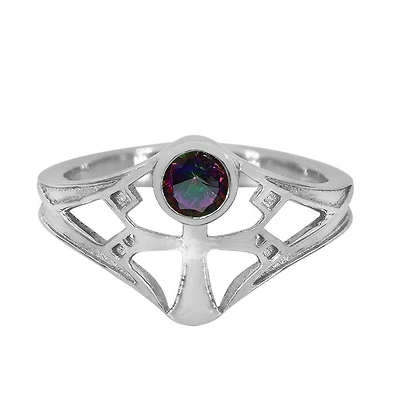 Sterling Silver With Rhodium