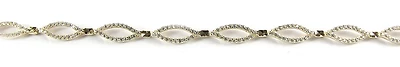 10K Yellow Gold Fancy Loop Cubic Bracelet