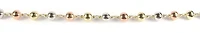 10K Yellow, White, Rose Gold Simple Ball Link Ball Bracelet