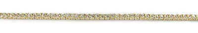 10K Yellow Gold Round Cubic Bracelet