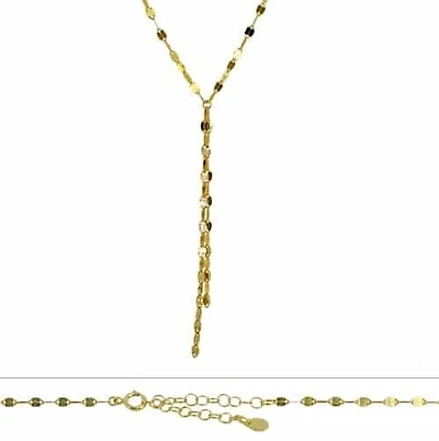 Sterling Silver With Gold Plated Necklace, 2mm Width(Outer Frame)