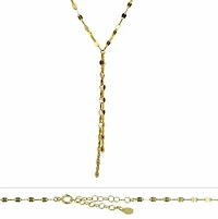 Sterling Silver With Gold Plated Necklace, 2mm Width(Outer Frame)