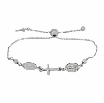 Sterling Silver With Rhodium