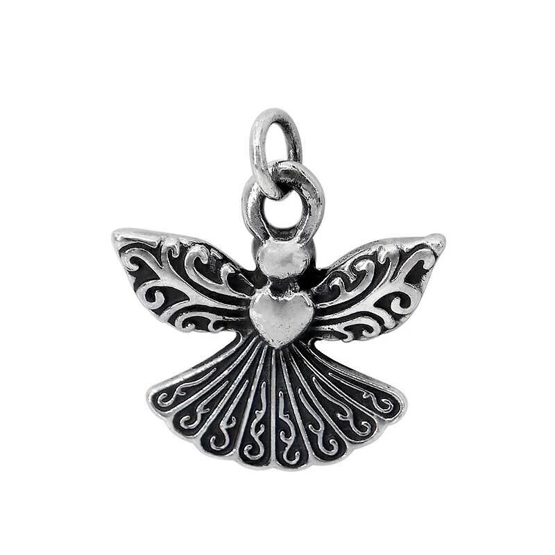 Sterling Silver, Angel Pendant, 17X21mm