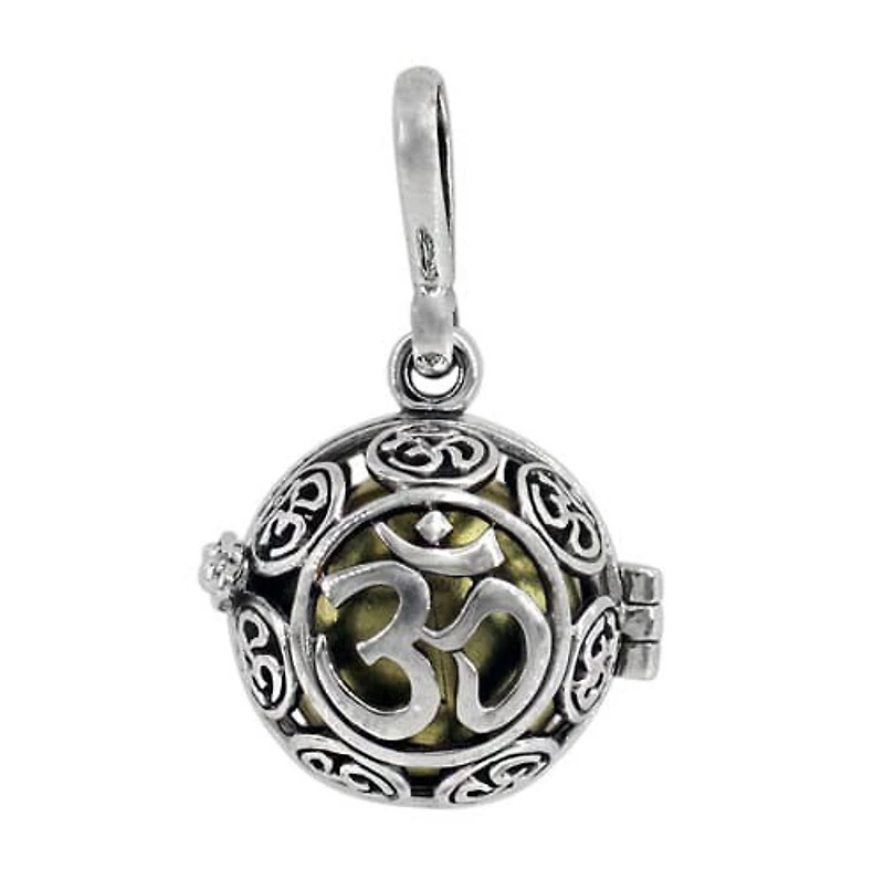 Sterling Silver Harmony Ball Pendant, 17mm(Ball
