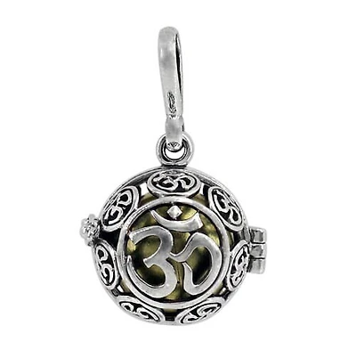 Sterling Silver Harmony Ball Pendant, 17mm(Ball
