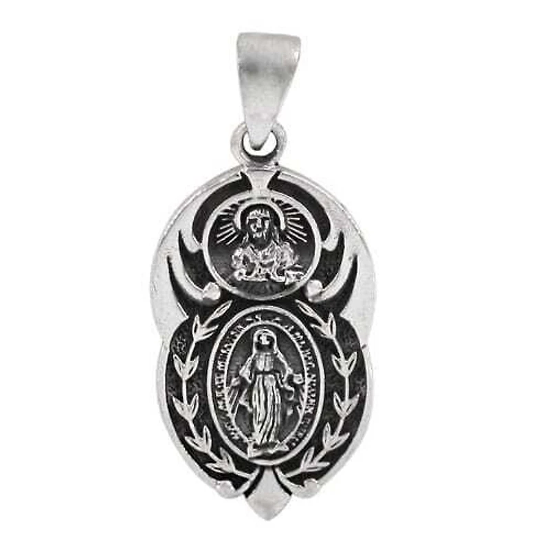 Sterling Silver Catholic Pendant
