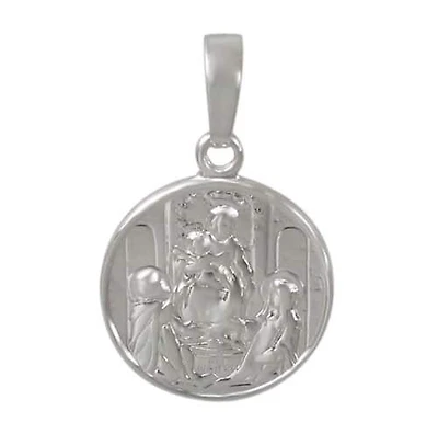 Sterling Silver, Medallion Pendant. Approx Size: 16mm Diameter