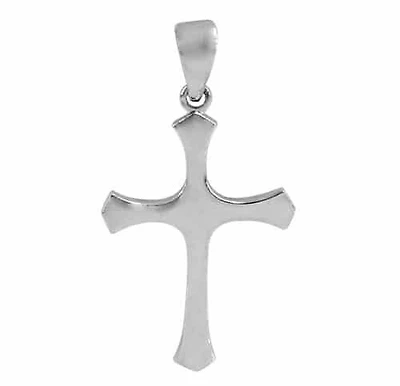 Sterling Silver Flat Cross Pendant