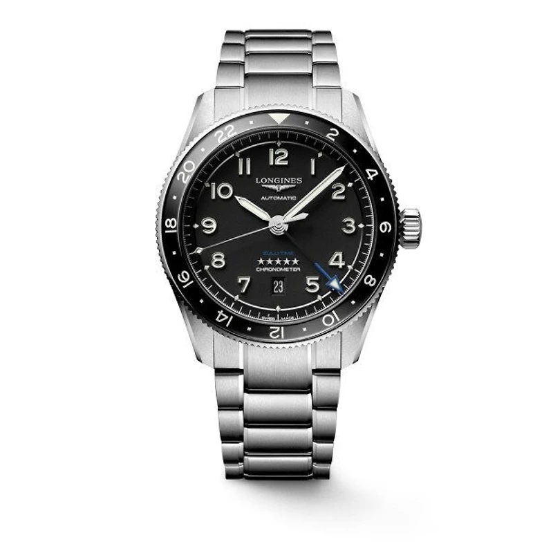 Longines Spirit Zulu Time Black Dial 42 MM Automatic L38124536