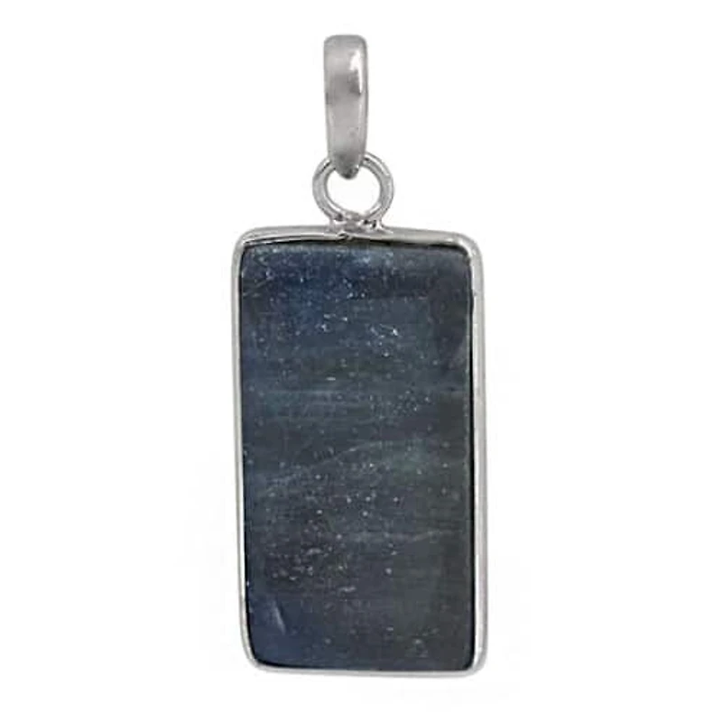 Sterling Silver Stone Pendant, 25X12mm(Stone)