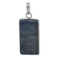 Sterling Silver Stone Pendant, 25X12mm(Stone)