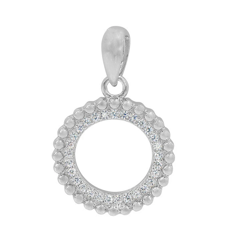 Sterling Silver With Rhodium
