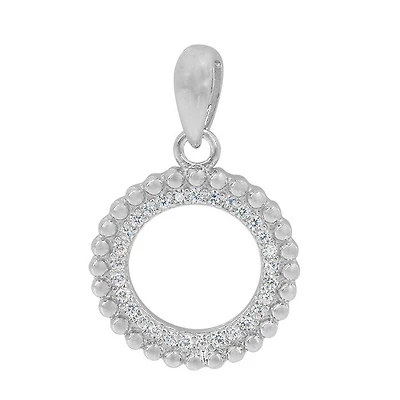 Sterling Silver With Rhodium