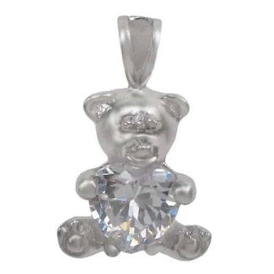 Rhodium Plated On Sterling Silver
