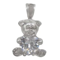 Rhodium Plated On Sterling Silver