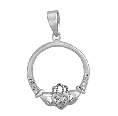 Rhodium Plated On Sterling Silver