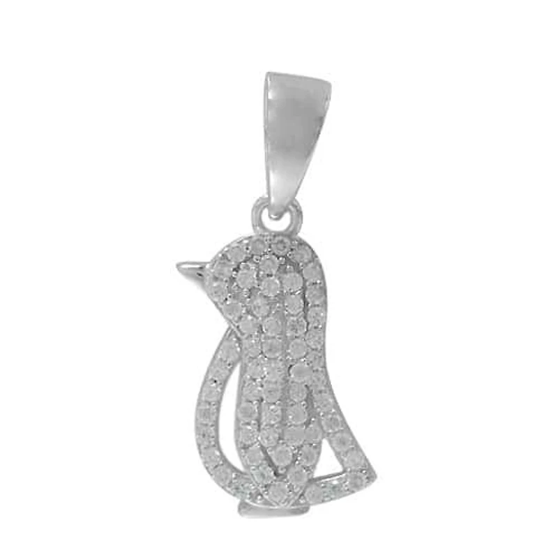 Rhodium Plated On Sterling Silver