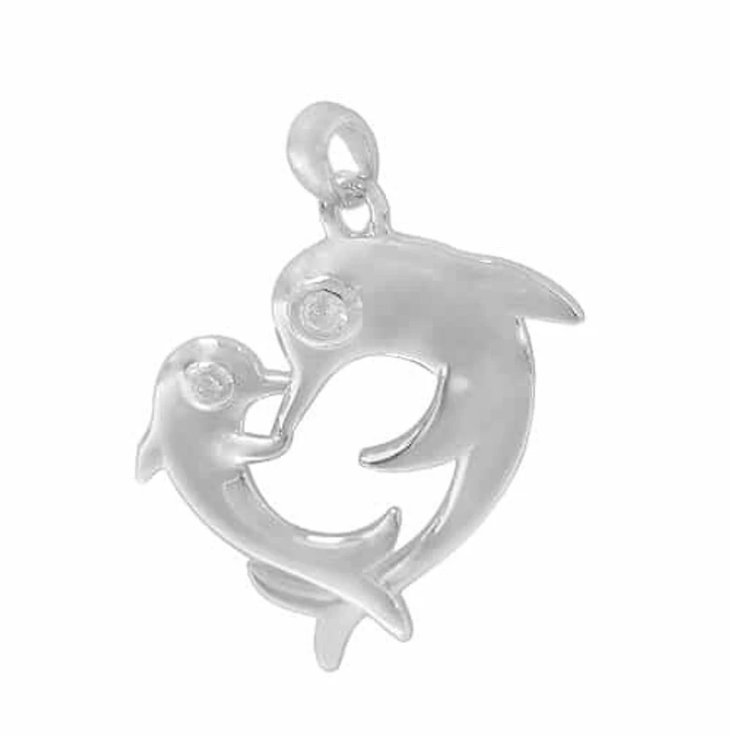Rhodium Plated On Sterling Silver