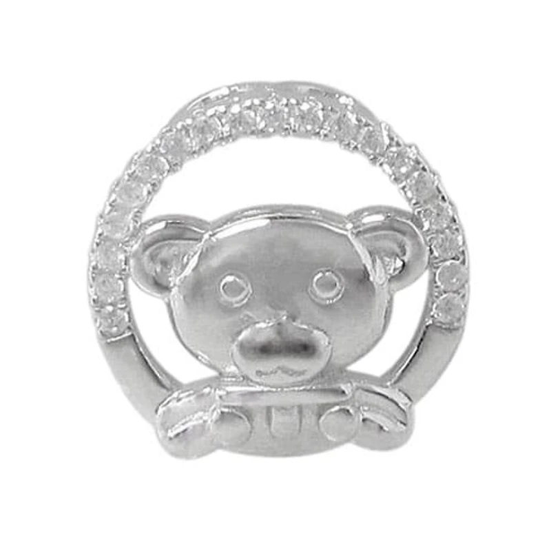 Rhodium Plated On Sterling Silver