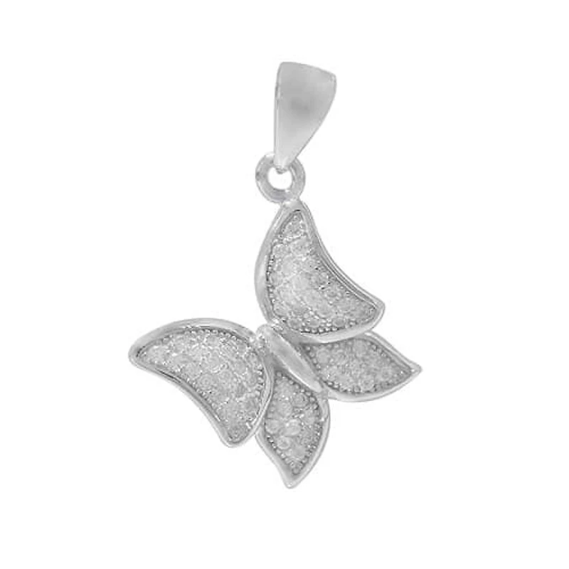 Rhodium Plated On Sterling Silver