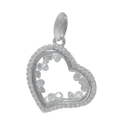 Rhodium Plated On Sterling Silver