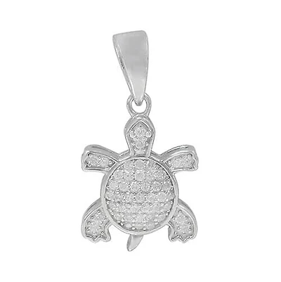 Rhodium Plated On Sterling Silver
