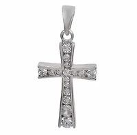 Rhodium Plated On Sterling Silver