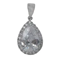 Rhodium Plated On Sterling Silver, Fancy Style