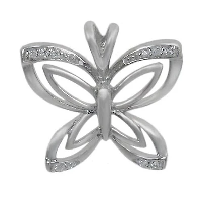 Rhodium Plated On Sterling Silver