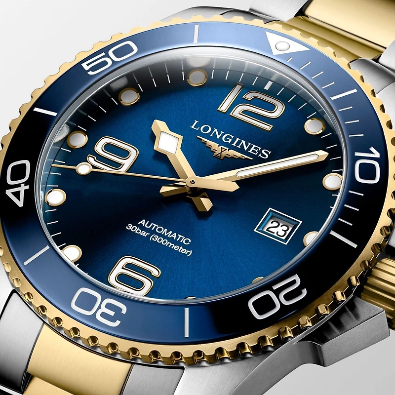 Longines Hydroconquest 43 MM Blue Dial Two Tone Automatic L37823967