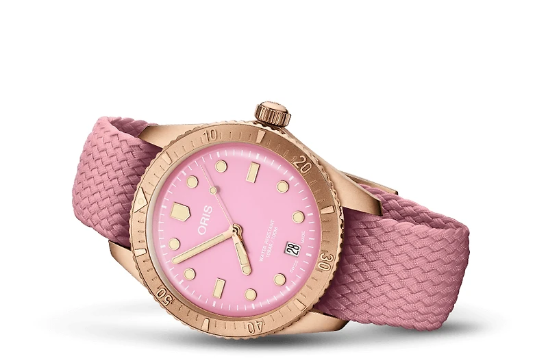 Oris Aquis Divers Sixty-Five Pink Dial 38MM Automatic