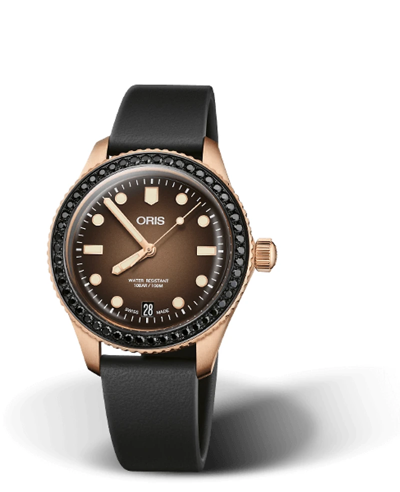Oris Aquis Bronze Herzog Loibner Edition Brown Dial 36MM Automatic