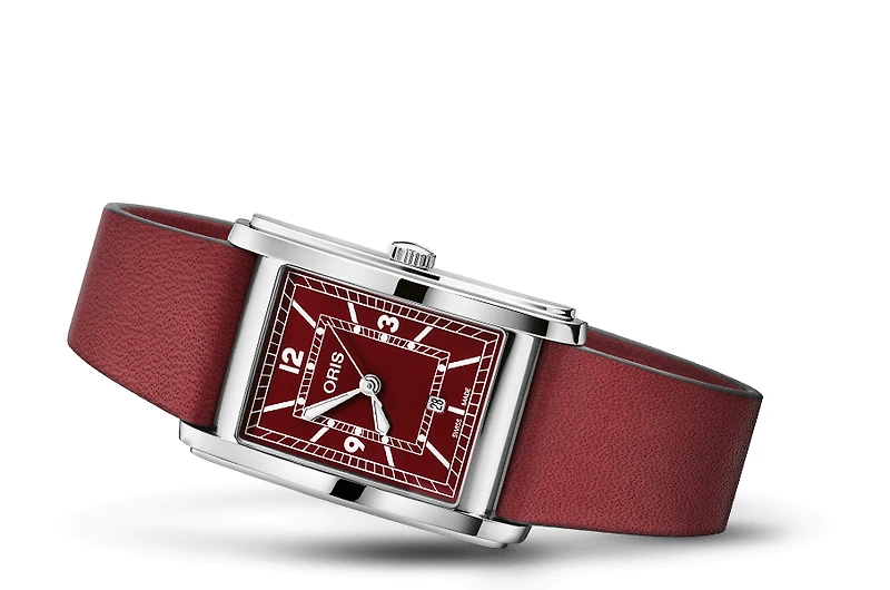 Oris Rectangular Red Dial 26MM Automatic