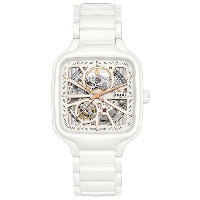 True Square Open Heart White Dial 38MM Automatic R27073012