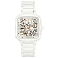 True Square Open Heart White Dial 38MM Automatic R27073012