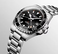 HydroConquest GMT Black Dial Diver 41MM Automatic L37904566