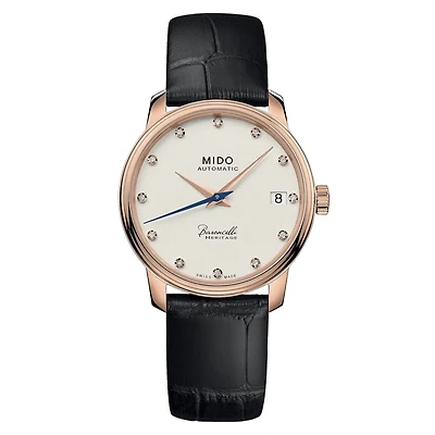 Mido Baroncelli Heritage 33 MM Ivory Dial Automatic M027.207.36.266.00