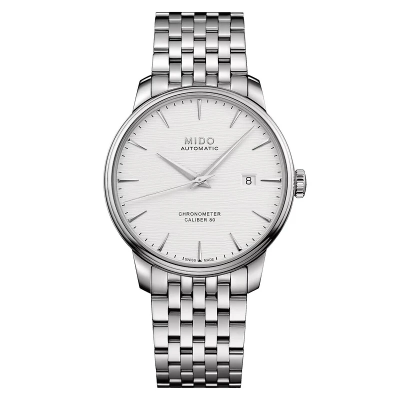 Mido Baroncelli Chronometer 40 MM Silver Dial Automatic M027.408.11.031.00
