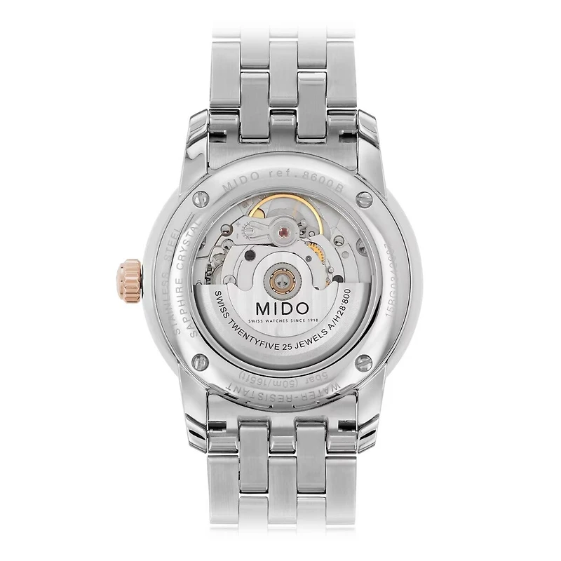 Mido Baroncelli Tradition 38 MM White Dial Automatic M8600.9.N6.1